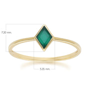 Classic Chalcedony Ring in 9ct Yellow Gold