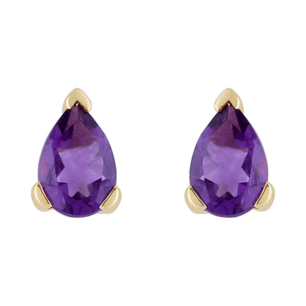 Classic Amethyst Stud Earrings & Pendant Set Image 2