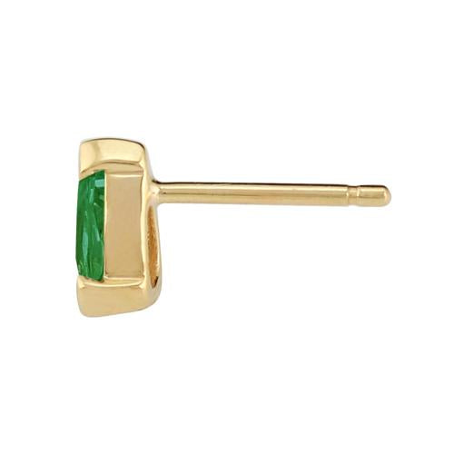 Classic Emerald Stud Earrings Image 2