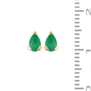Classic Emerald Stud Earrings Image 3