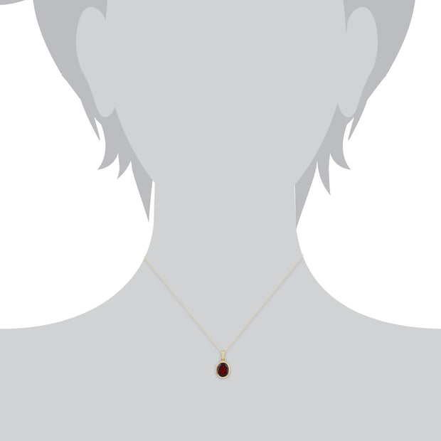 Classic Garnet Pendant Image 3