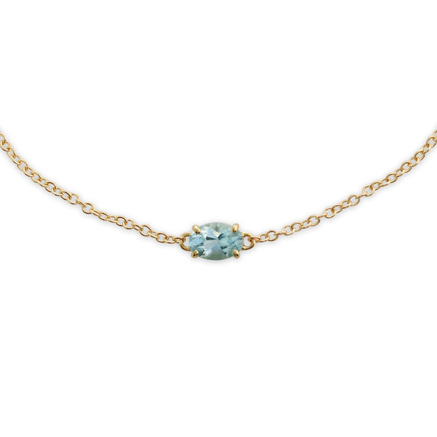 Classic Aquamarine Pendant & Bracelet Set Image 2