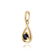 Classic Sapphire Pendant on Chain Image 2