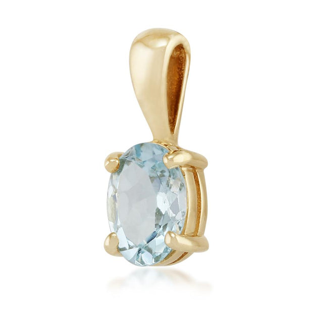 Classic Aquamarine Pendant Image 2