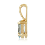 Classic Aquamarine Pendant Image 3