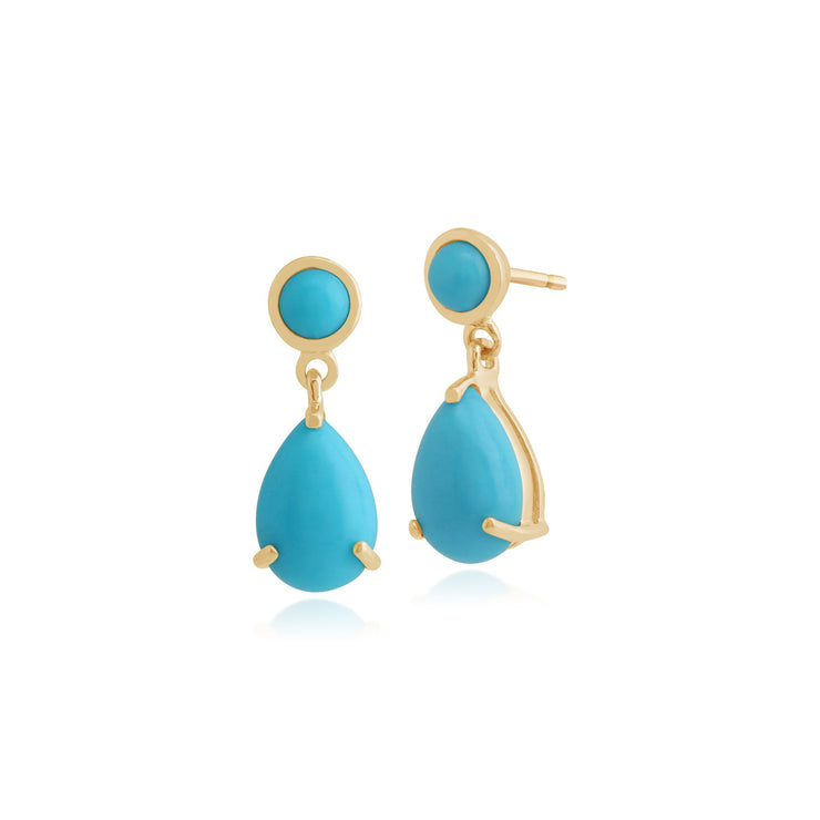 Classic Turquoise Drop Earrings Image 1