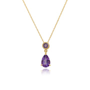 Classic Amethyst Pendant on Chain Image 1