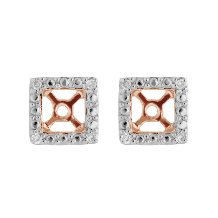 Classic Square Diamond Earring Jacket Image 1